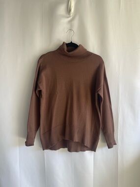 zeagoo Brown Turtleneck Sweater